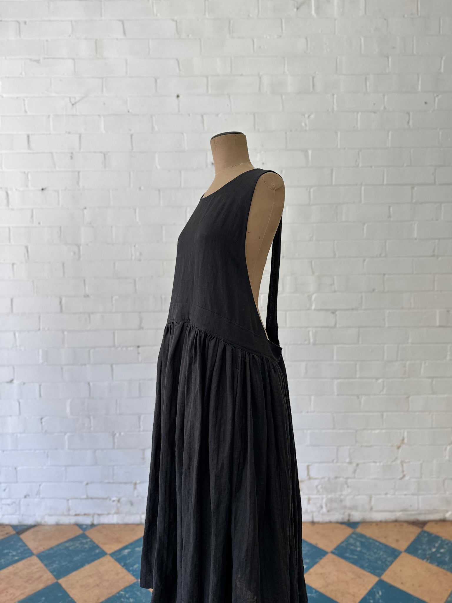 Juno Gathered Apron Dress
