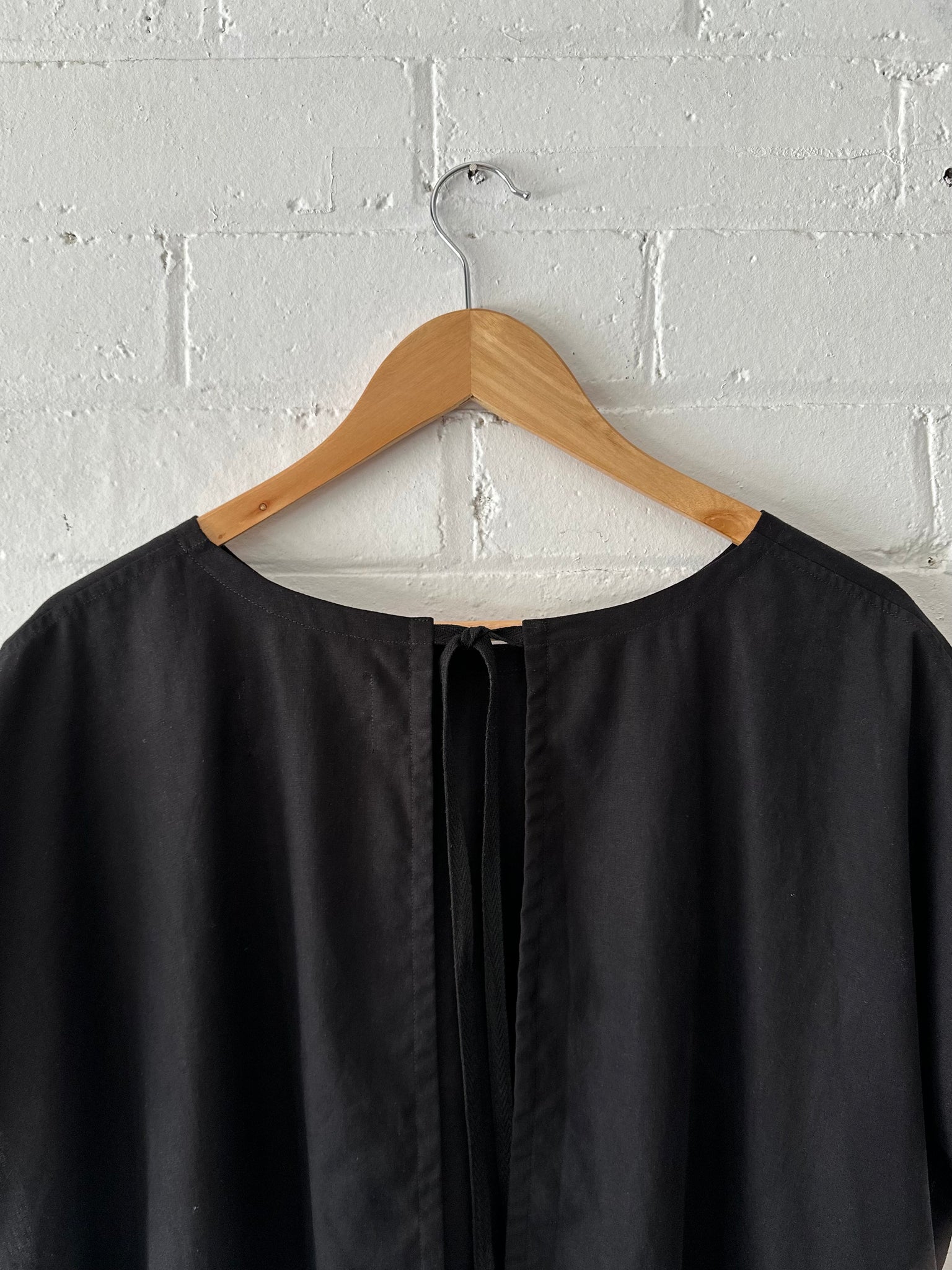 Layering Tunic - Black Linen/Tencel