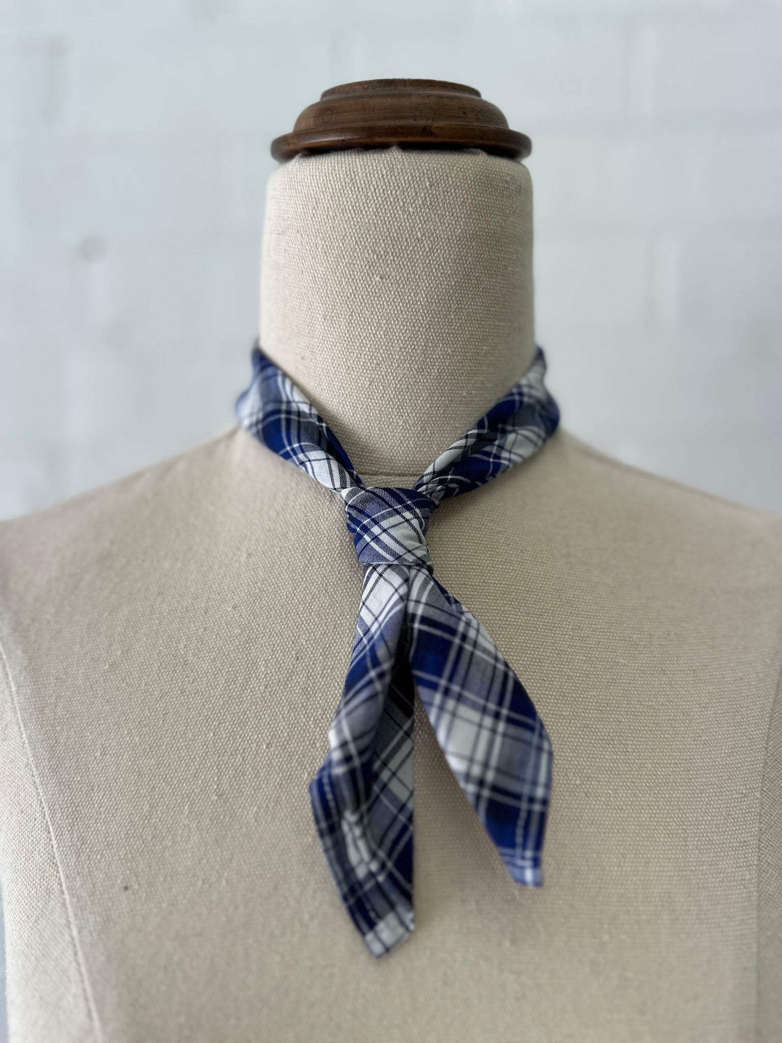 Benedictine tie - Blue Check