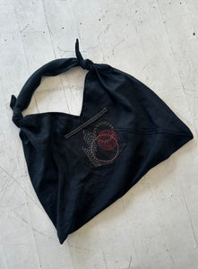 Sashiko Pocket Linen Bento Bag - 02