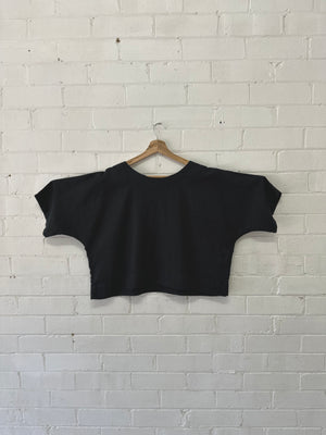 Amélie Top - Black Linen