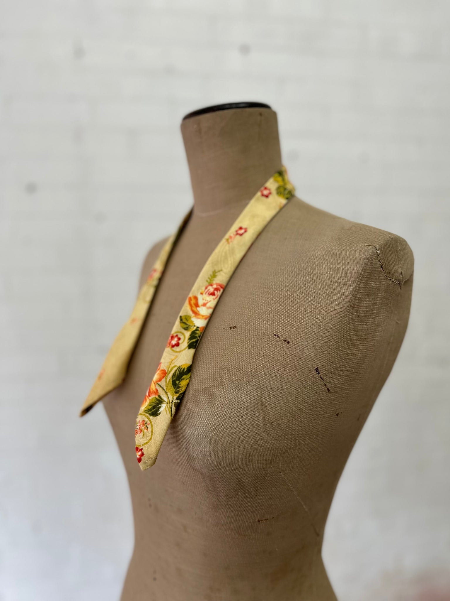 Benedictine tie - Japanese Cotton - Floral