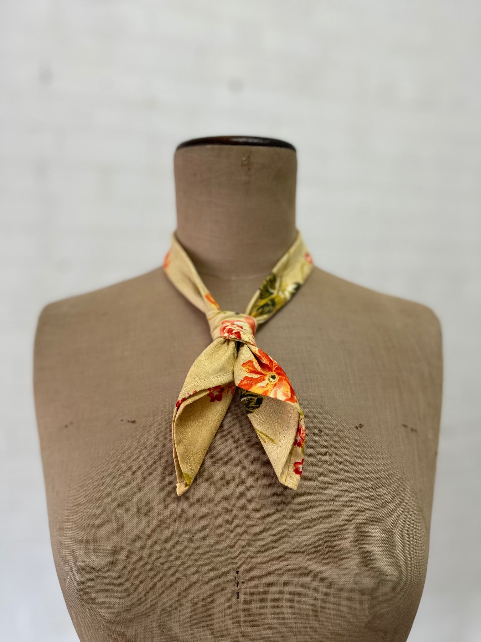 Benedictine tie - Japanese Cotton - Floral