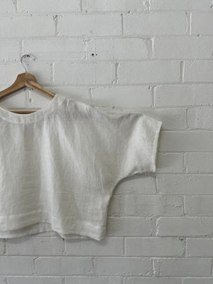 Amélie Top - Ivory Linen