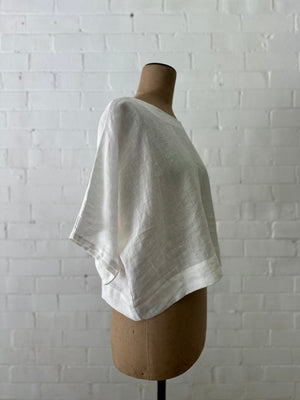 Amélie Top - Ivory Linen