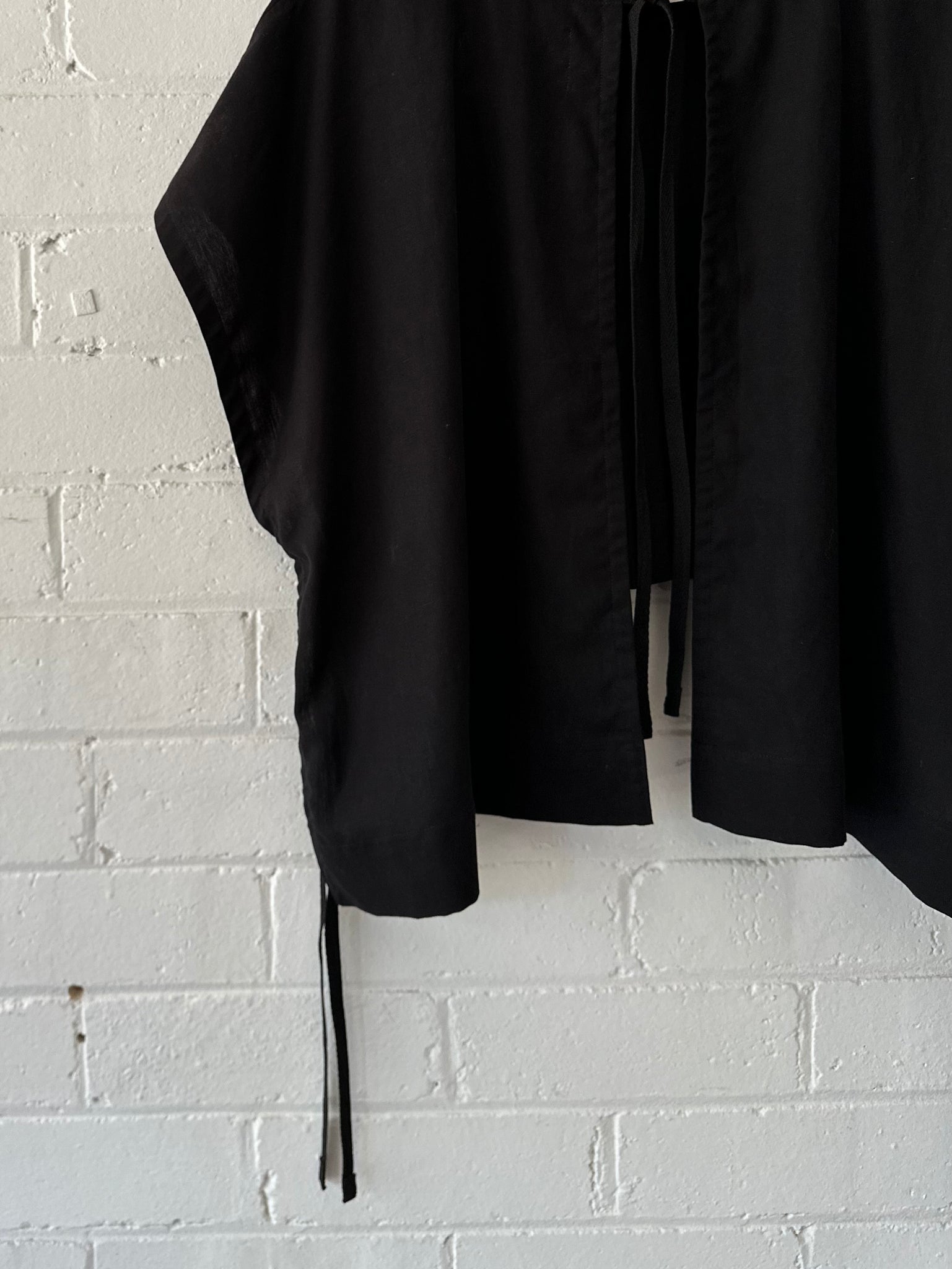 Layering Tunic - Black Linen/Tencel