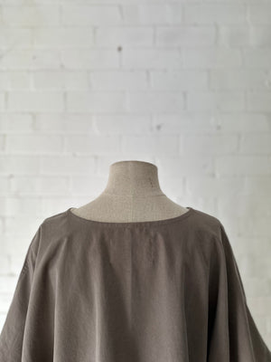 Leia Top - Cropped in Olive Tencel/Linen