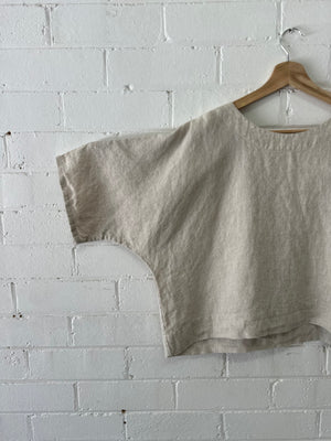 Amélie Top - Sand Linen