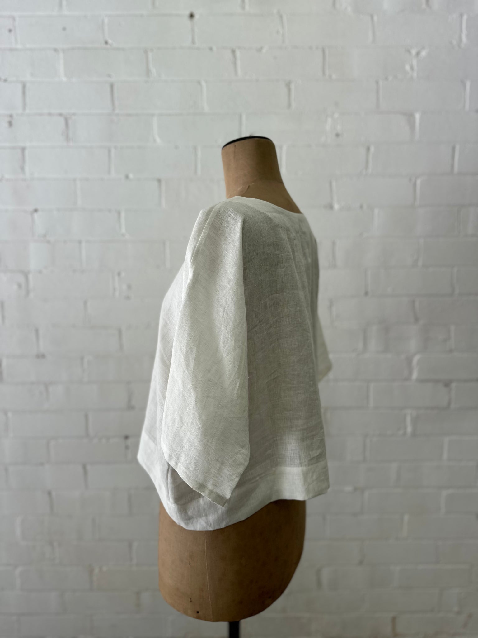 Amélie Top - Ivory Linen