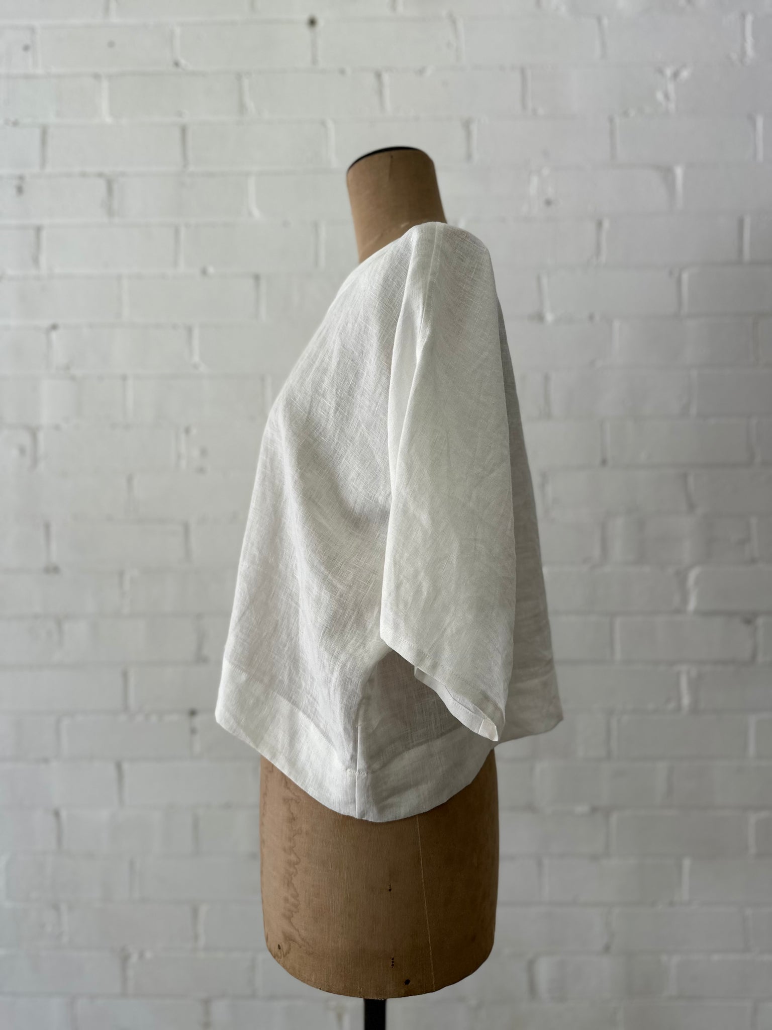 Amélie Top - Ivory Linen