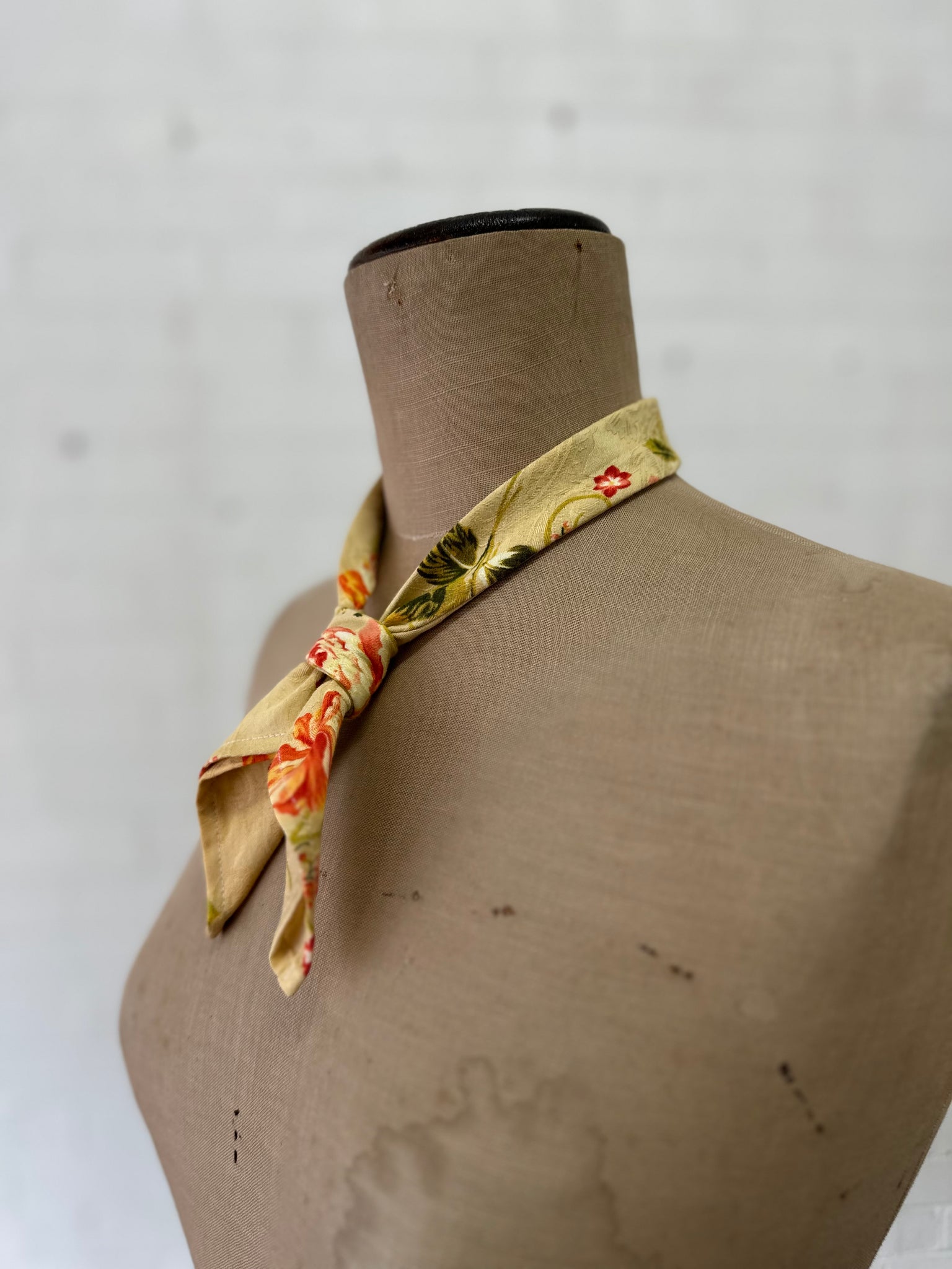 Benedictine tie - Japanese Cotton - Floral
