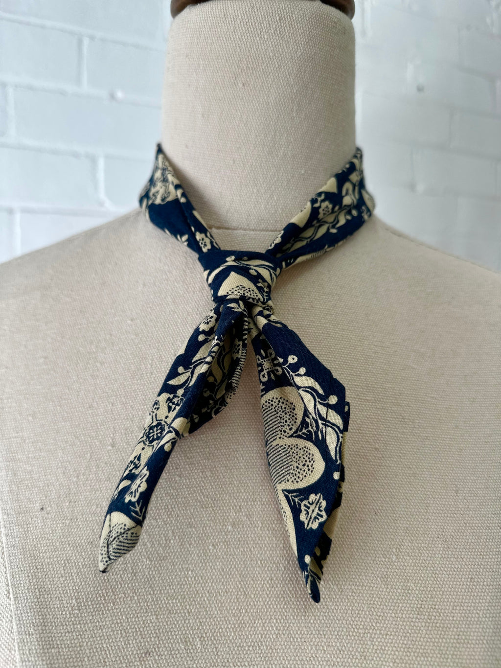 Benedictine tie - Japanese Cotton - Deep Navy