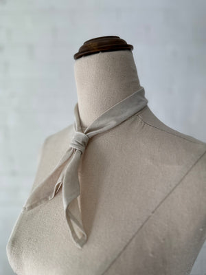 Benedictine tie - Natural Tencel/Linen