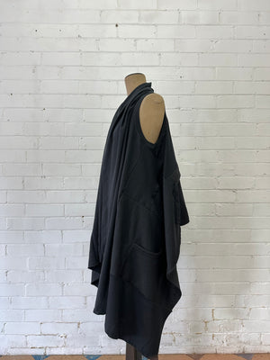 A. Shawl Scarf / Black / One of One No.8