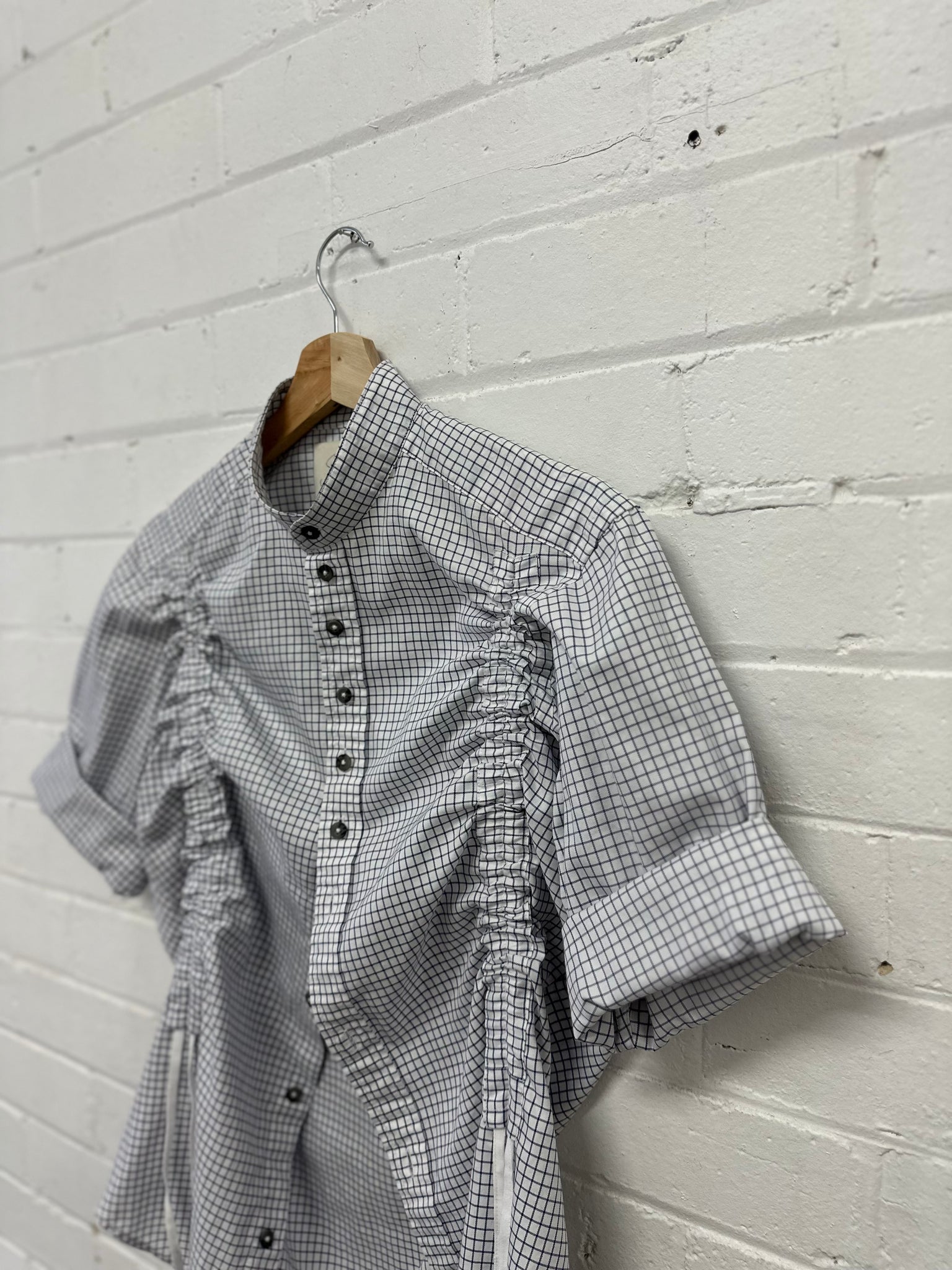 Sloe - Blue check Upcycle