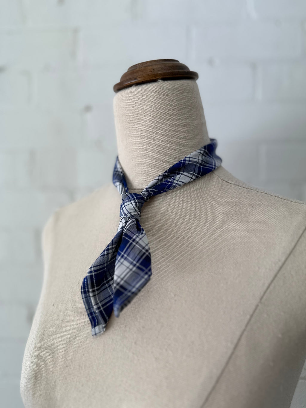 Benedictine tie - Blue Check