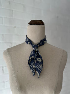 Benedictine tie - Blue Vintage Cotton