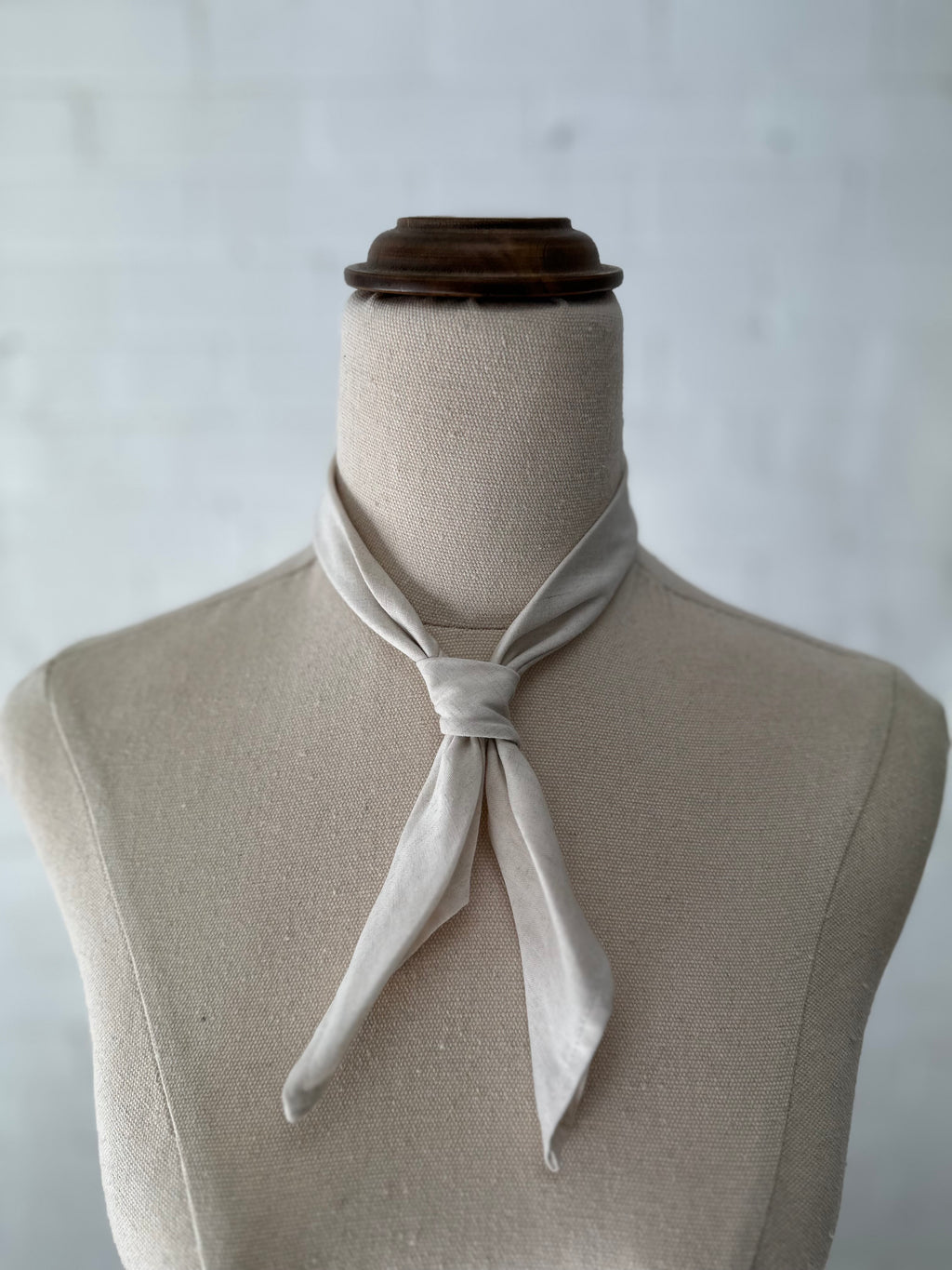 Benedictine tie - Natural Tencel/Linen