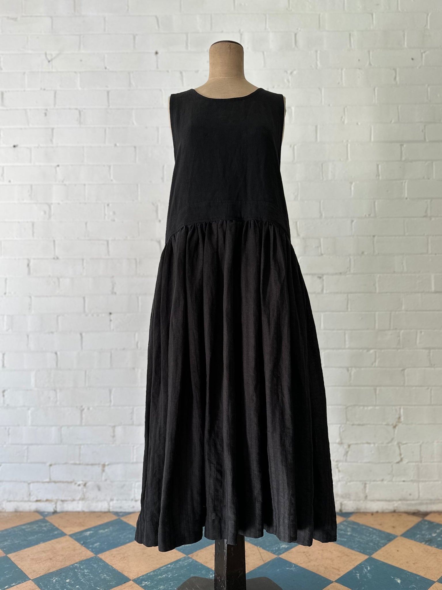 Juno Gathered Apron Dress