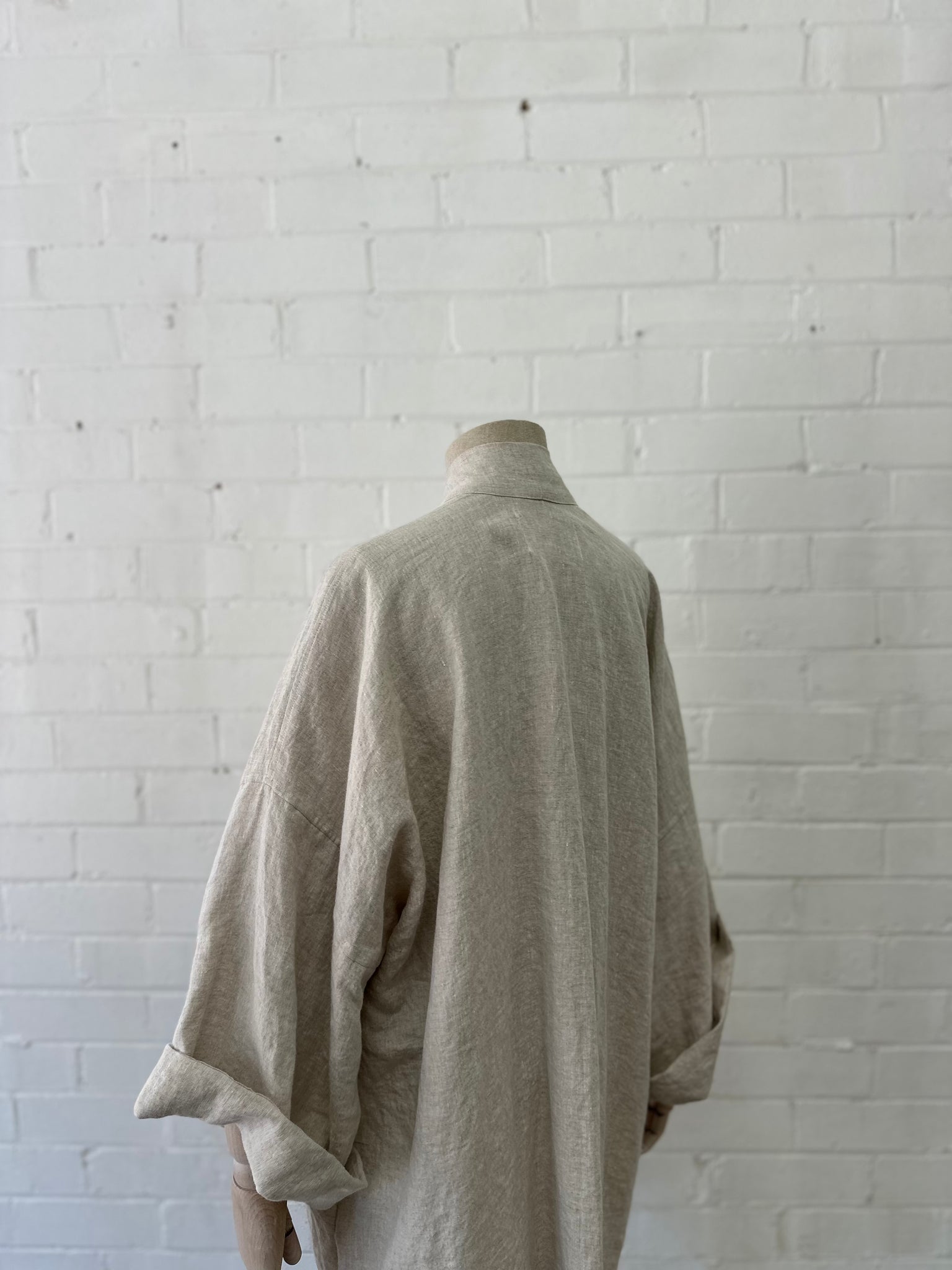 Elora - Duster - Sand Linen