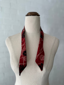Benedictine tie - Japanese Cotton - Red Floral