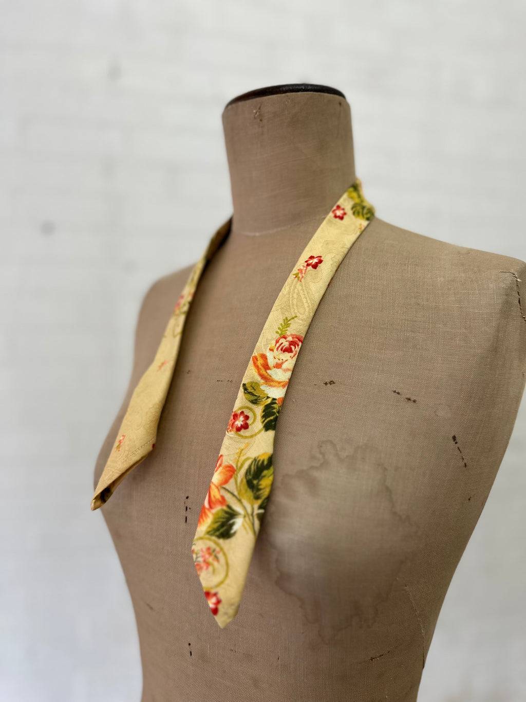 Benedictine tie - Japanese Cotton - Floral